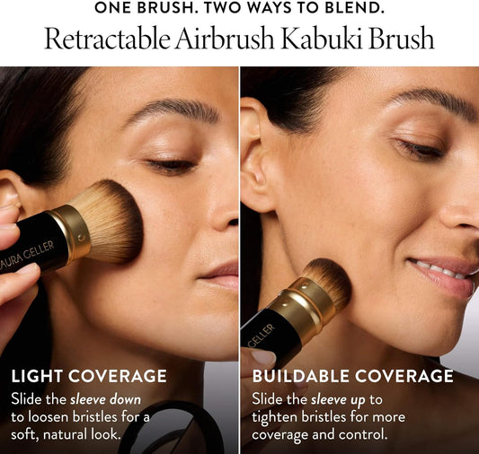 LAURA GELLER Baked Balance-n-Brighten Colour Correcting Powder Foundation (Light) Buildable Light to Medium Coverage Baked Foundation, Demi-Matte Finish