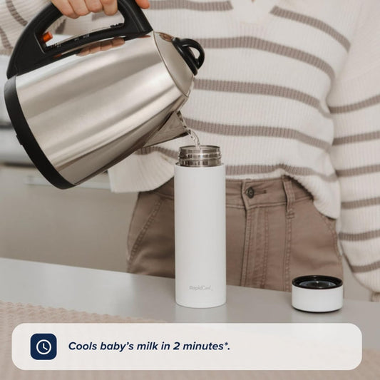 Nuby RapidCool Portable Baby Bottle Maker - Formula Feed in 2 Minutes.