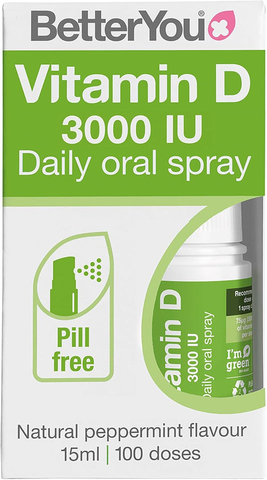 Better You Vitamin D 3000 IU Oral Spray, Fast Acting Vitamin D3