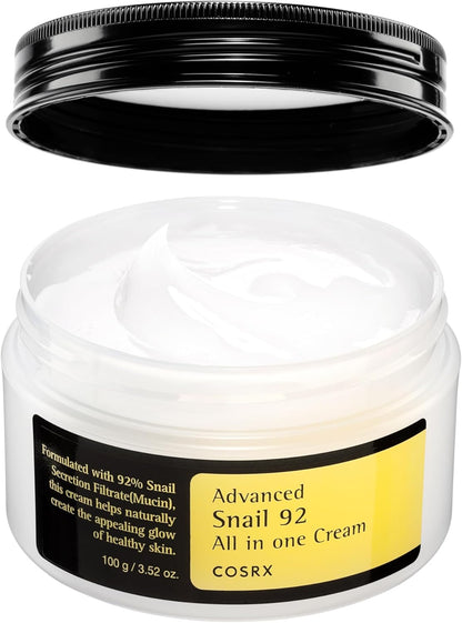 COSRX Advanced Snail 92 All in One Cream Korean Snail Mucin Face Cream & Gel Moisturiser