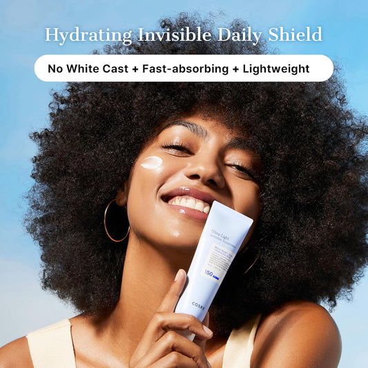 COSRX Ultra-Light Invisible Sunscreen SPF 50 Face Moisturiser, PA++++ Korean Sunscreen, Non Oily Sun Cream