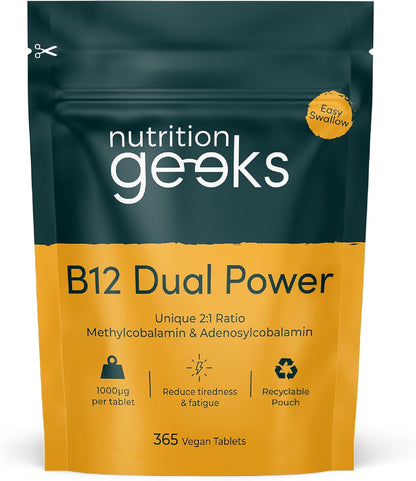 Vitamin B12 Tablets High Strength - 1 Year Supply.