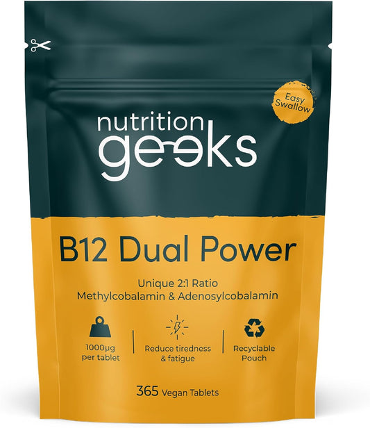 Vitamin B12 Tablets High Strength - 1 Year Supply.