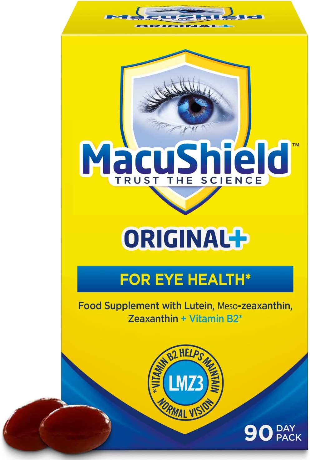 MacuShield Original Plus Capsules - 90-Day Pack.