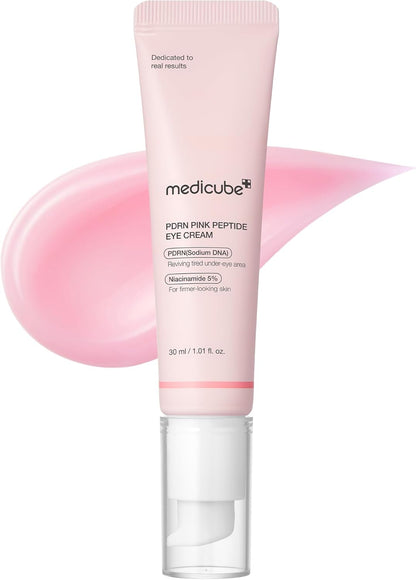 medicube Salmon DNA PDRN Pink Peptide Eye Serum with Niacinamide and 99% Purity