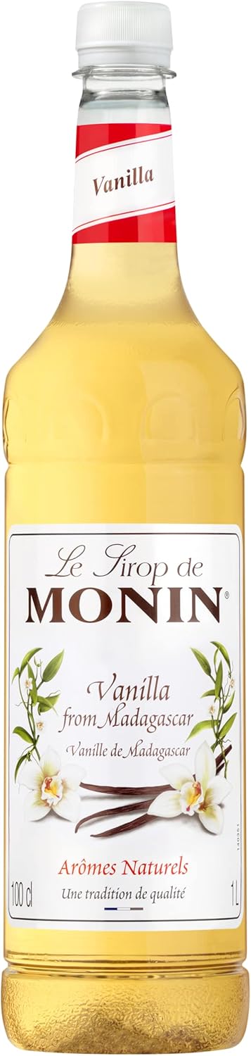 Monin Premium Vanilla Syrup 1L For Coffee.