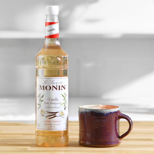 Monin Premium Vanilla Syrup 1L For Coffee.