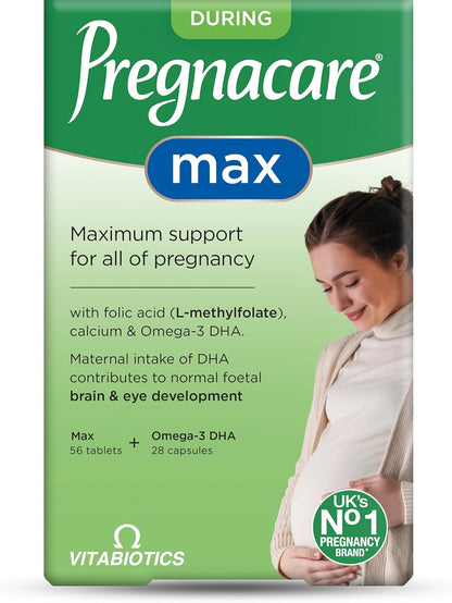 Pregnacare MAX Pregnancy Vitamins - UK's No.1 Pregnancy Brand.