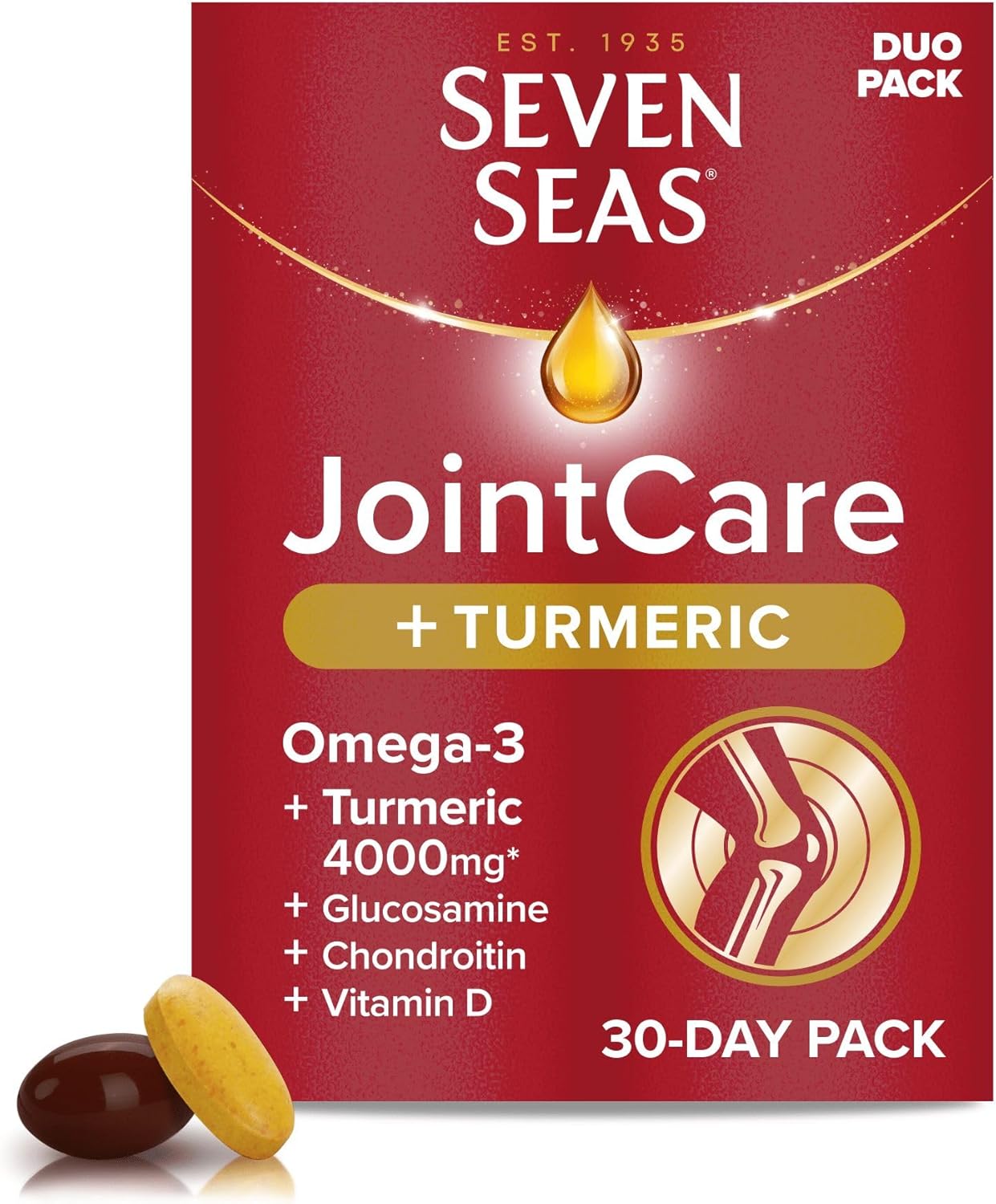 Seven Seas Joint Care Plus Turmeric, with Omega-3,