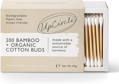 Up Circle Bamboo Cotton Buds - 200 Pieces.