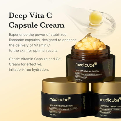medicube Deep Vitamin C Golden Capsule Face Moisturiser.