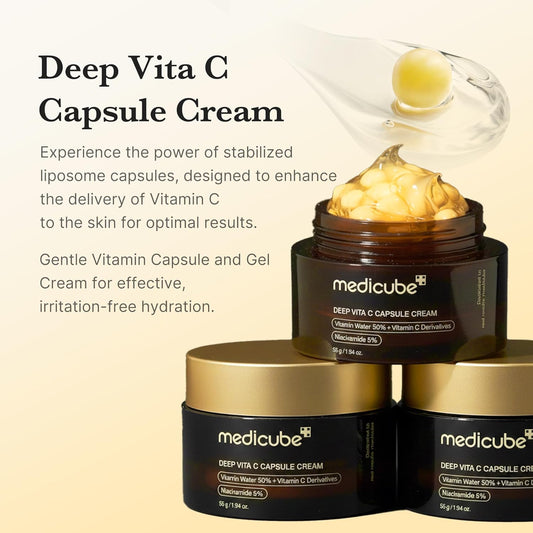 medicube Deep Vitamin C Golden Capsule Face Moisturiser.